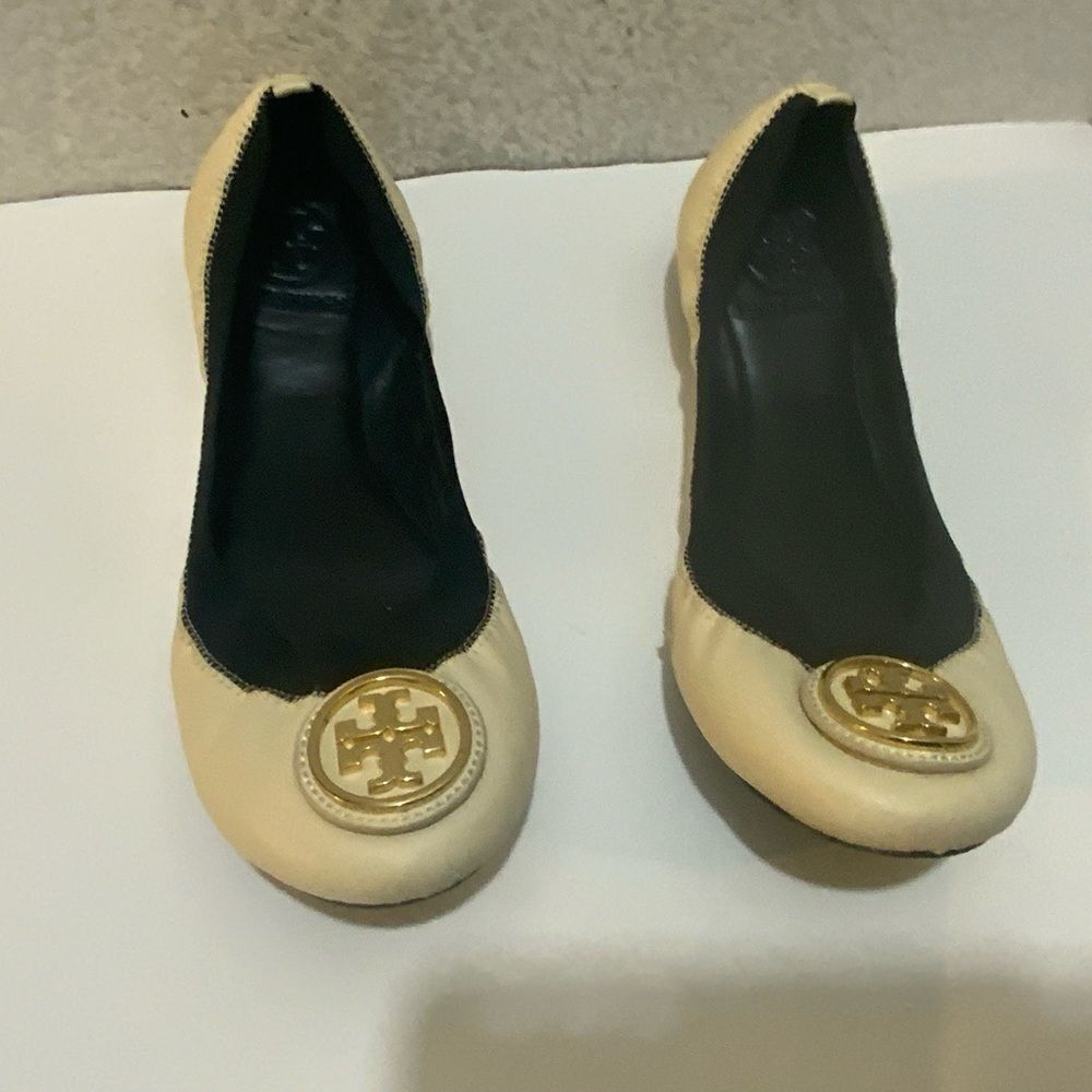 Tory Burch Caroline Women’s Leather Ballet Flats Size 7.5